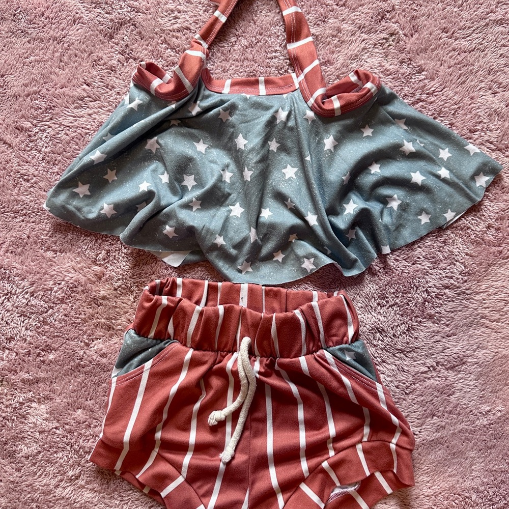 Kids Star and Stripe Matching Set